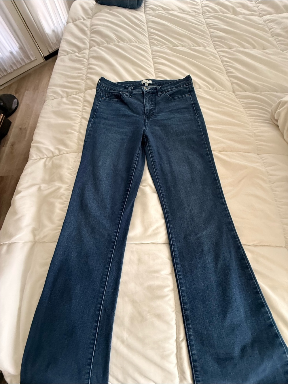 Jessica Simpson Dark Blue High-Rise Flare Jeans